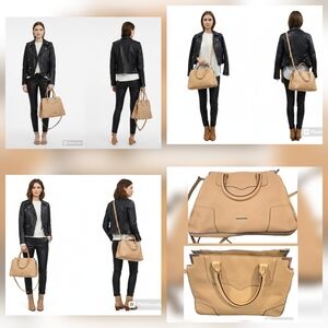 Rebecca Minkoff Amorous Satchel & Crossbody Bag in Nude